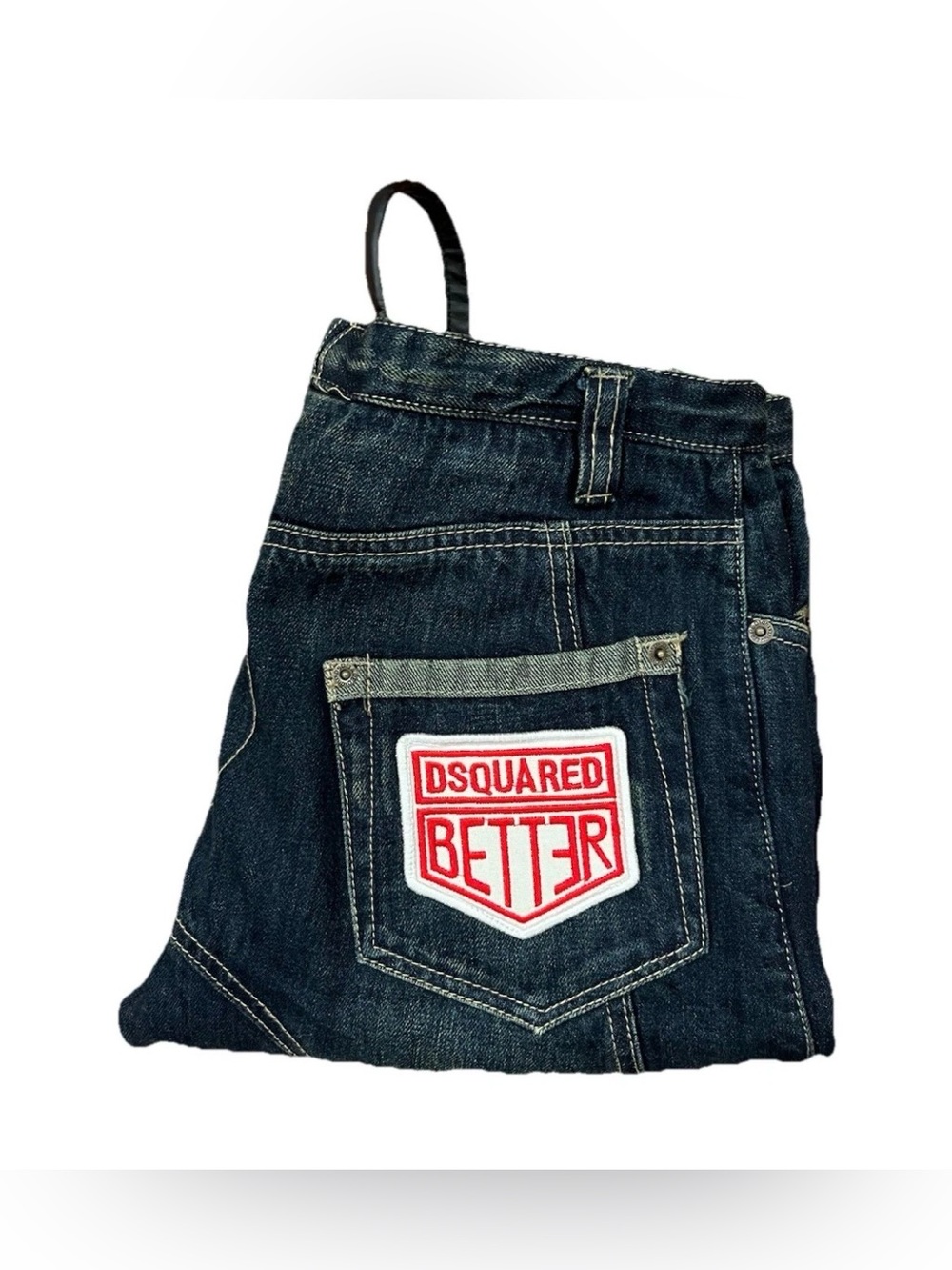 Dsquared2 Men's Jeans Patchwork Cup Series 1995 Blue Denim Size 30 Made Italy
